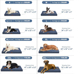 Tail Stories orthopedic egg-crate foam dog bed close-up highlighting pressure-relief and joint support