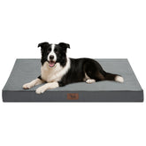 Tail Stories Outdoor Dog Bed shows waterproof cover for easy cleanup after outdoor adventures