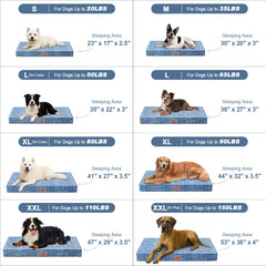 Tail Stories Outdoor XL Dog Bed egg-crate foam provides joint support for large dogs