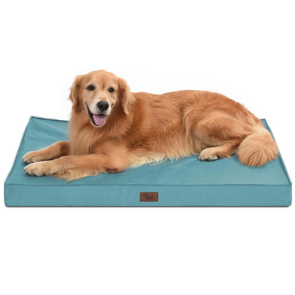 Tail Stories outdoor-orthopedic-dog-bed-44x32 supports large dogs with roomy comfort and durable fabric.