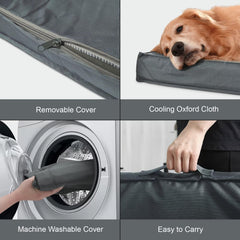 Tail Stories waterproof cover on dog bed protecting from spills and wet weather