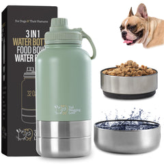 Tail Wagging Love 32oz bottle top view, on-the-go hydration.