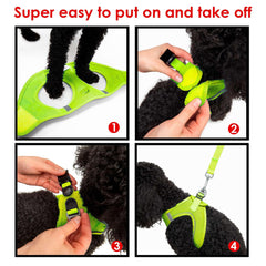 Tailpetz dog harness reflective straps enable safe night walks.