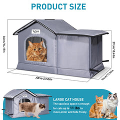 TailTastic 22x13x14 inch shelter fits 2-3 cats