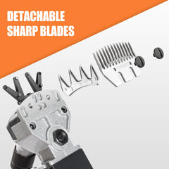 TAKEKIT Sheep Shears blade removal illustration for easy maintenance