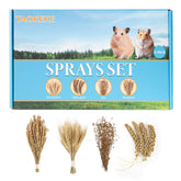 TAOKEKE Hamster Spray Set wheat bouquet close-up promotes foraging enrichment