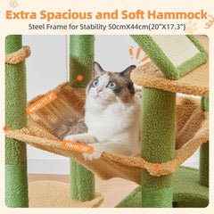 Taoqimiao cactus cat tree multi-level design supports active climbing and safe play sessions.