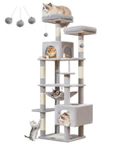 Taoqimiao cat tree 68inch-base shows a sturdy foundation for safe climbing