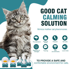 Taraxa Cat Calming Diffuser refill pack with six refills for long-lasting peace