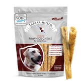 Tartar Shield soft rawhide chews for large dogs pack view promote dental care and fresh breath
