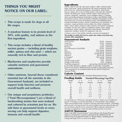 Taste of the Wild Ancient Stream real fish ingredient label highlights nutrition