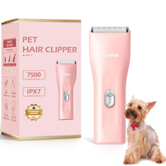 Tawiijou Pet Hair Clipper close-up blade for gentle close cut with ceramic blades.