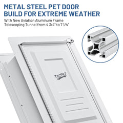 TBC PET dog door wall 2.0 aluminum-lock enhances home security and pet access control
