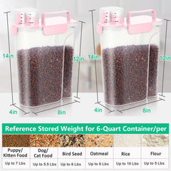 TBMax airtight dog food bin with snap-lock latches keeps kibble fresh and spills contained.
