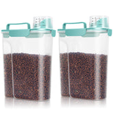 TBMax dog food bin front view demonstrates a sturdy 6-qt container for mess-free feeding.