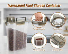 TBMax dog-food-storage-container top-handle enables portable transport from shelf to bowl