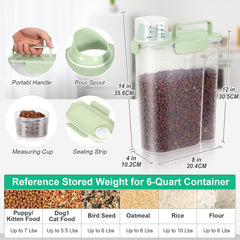 TBMax large pour-spout enables mess-free dispensing of kibble.