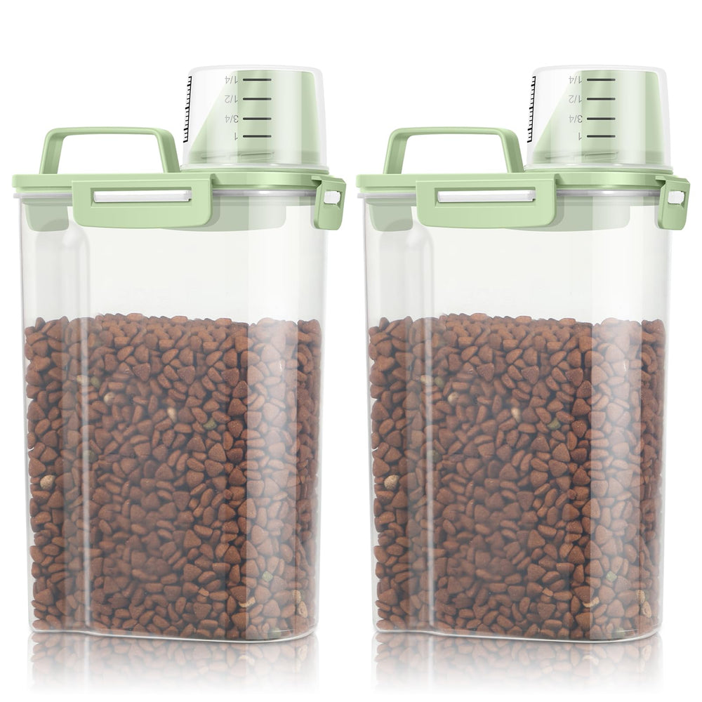 TBMax small-dog-cat-storage-2-pack shows compact airtight containers for organized pet food.