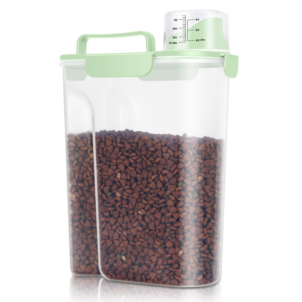 TBMax storage container 6-quart keeps kibble fresh and organized.