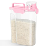 TBMAXS rice storage container 10lbs with spout enables easy, mess-free portioning