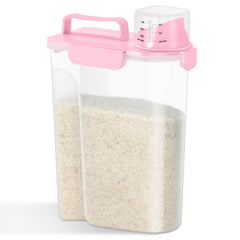 TBMAXS rice storage container 10lbs with spout enables easy, mess-free portioning