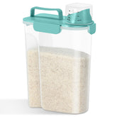 TBMAXS rice storage container with larger spout for easy pouring.