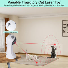 TBTeek Juguete para Gatos: patrones ajustables para juego continuo.