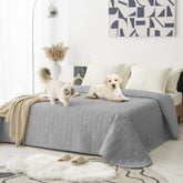 Tcksstex dog bed cover 82x82 light grey shields sofa from claws and spills.
