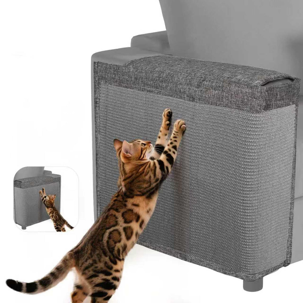 TCooSo cat scratch protector universal fit arm side dark grey protects sofa from claws