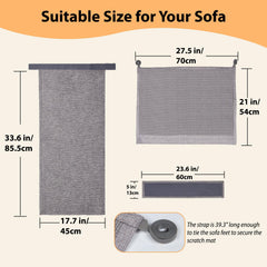 TCooSo dual-layer protector provides front-sisal scratching area with soft backing.