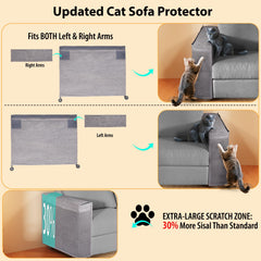 TCooSo enlarged-area protector covers large couches to guard against claws.