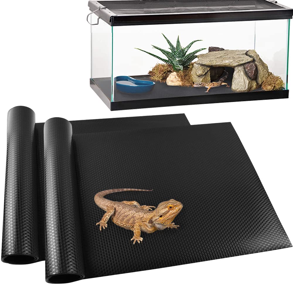 TCYPUHL reptile carpet 18x79 laid in tank for easy setup.