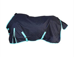 Tech Equestrian rainsheet 1200denier ripstop shell shields rain and wind during turnout.