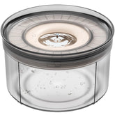 Techphardo no-spill cover lip keeps paws from digging and spills at home.