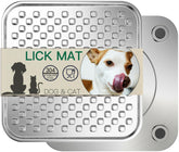 Techphardo stainless steel large lick mat on counter – durable, hygienic, easy to clean.