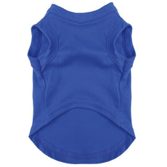 Tees & Tails I\'m Kind of an A(Problem) Dog tee royal blue fabric close-up shows soft breathable material.