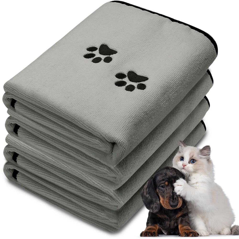 Tegeme dog towel absorbent microfiber for fast post bath drying