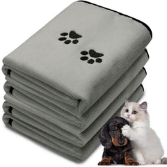 Tegeme dog towel absorbent microfiber for fast post bath drying