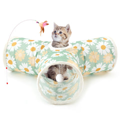 Tempcore cat tunnel three-way collapsible setup for versatile indoor play