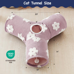 Tempcore Flannel Cat Tunnel built on a strong steel frame for durability