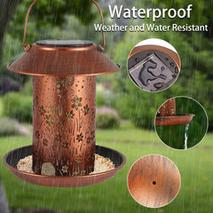 Tepaken easy-assembly solar bird feeder simplifies setup for patios and porches.