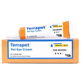 TERRAPET eye cream tube close-up for easy pet eye care