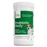 Terry Naturally Probiotic Daily dog chew bottle for convenient daily gut health support.