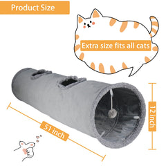 Terunat Cat Tunnel bubble ball end invites energetic play sessions.