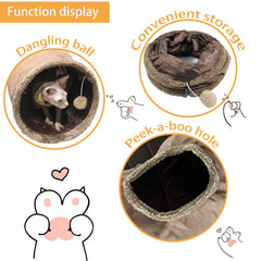 Terunat cat tunnel two-peepholes — encourages interactive play