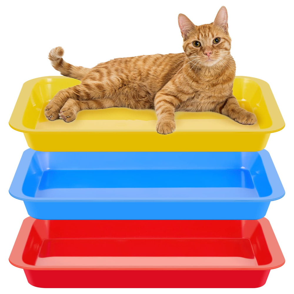 Tessco for you kitten litter box blue low-entry design offers easy access for seniors
