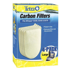 Tetra carbon filter for Whisper EX30-EX70 delivering clearer water and odor control