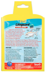 Tetra Lifeguard tablet dissolving in water to treat common fish ailments.