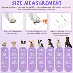TEWIWAP dog boots with thermal fleece lining for warmth and comfort
