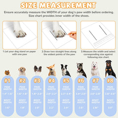 TEWIWAP dog shoes adjustable straps for a personalized snug fit
